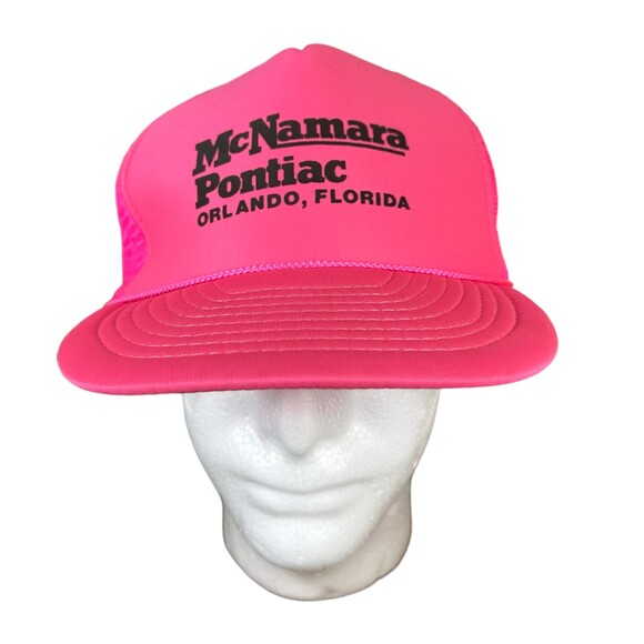 Nissin Vintage Barbie Pink McNamara Pontiac Hat Snapback One Size - Picture 1 of 6
